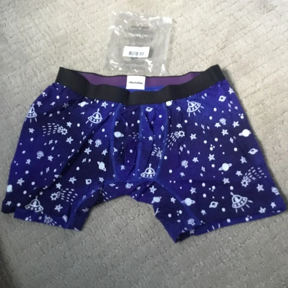 MeUndies Purple Space-Print Boxer Briefs